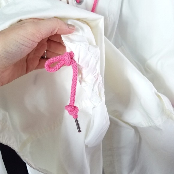 Free People White Poplin Hooded Pullover - Picture 7 of 9